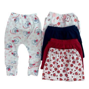  Culote Suedeine Feminino Pé Vira   RN ao EX  pacote 5 Unid.  Vest Baby | 06026