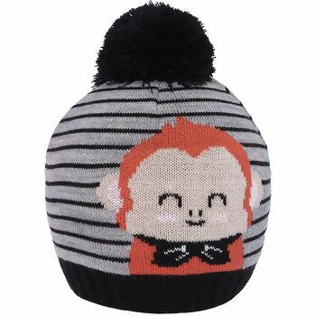 Gorro Acrílico Estamapado Macaquinho  Primeiros Passos  Boneleska  |  885