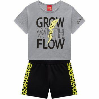 112112 Conjunto  Feminino  GROW WITH FLOW   4 ao 8  Kyly