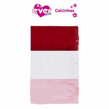 6507 Kit Calcinha Lisa PP ao GG com 3Un. Everly