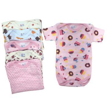 Body Estampado Manga Curta Pack com 06 unid. P ao G Flaphy | 505