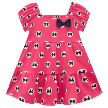 Vestido Infantil Meia Malha  LAÇOS  4 ao 8  Kyly | Ref. 112025