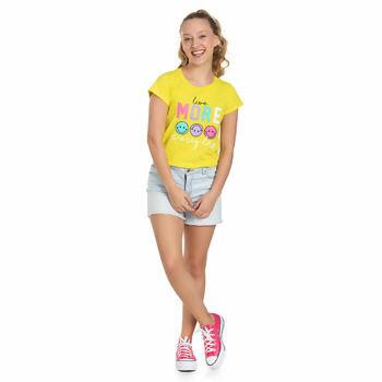 Blusa Feminina MORE Manga Curta 10 ao 16 Viston | 3965 VERÃO2023