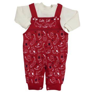 Macacao e Body suedine Feminino cute cat  RN  ao G Petutinha | 2286