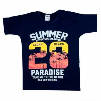 Camiseta Masculina Mamga Curta   Summer Adventure   10 ao 16   Matteus  |   ref.67V     VE2023