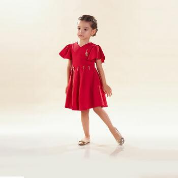 Vestido Infantil  Aplicação Strass  6 ao 12   Kiki Xodó  |  3100098