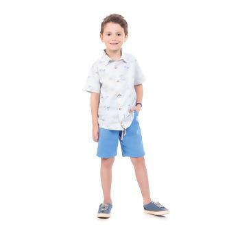 Conjunto Infantil Masculino Camisa  4 ao 10  Dila   |  03802