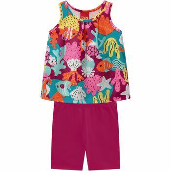 Conjunto Bebe Feminino  Fundo do Mar    P ao G    Kyly    |    112028