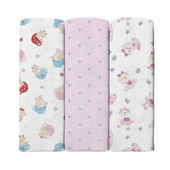 Cueiro Estampado 1,00 X 80cm   3Unid.   Incomfral Bublim  |  28001