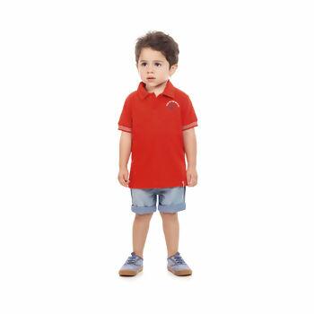 Camisa Polo Infantil Masculina Manga Curta  1 ao 3   Dila   |  03795