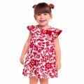 Vestido Infantil  Laço Pom Pom  1 ao 3   Kyly  |   112542
